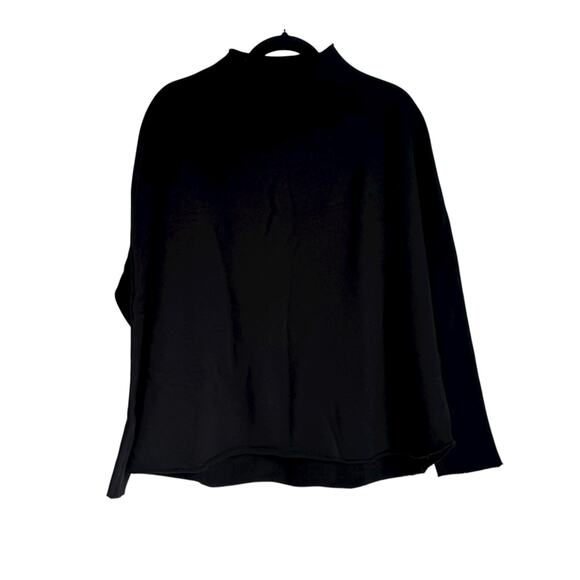 Frank & Elieen Women's Mock Neck Pullover Sweater Long Sleeve Black Size M NWOT - Picture 6 of 10